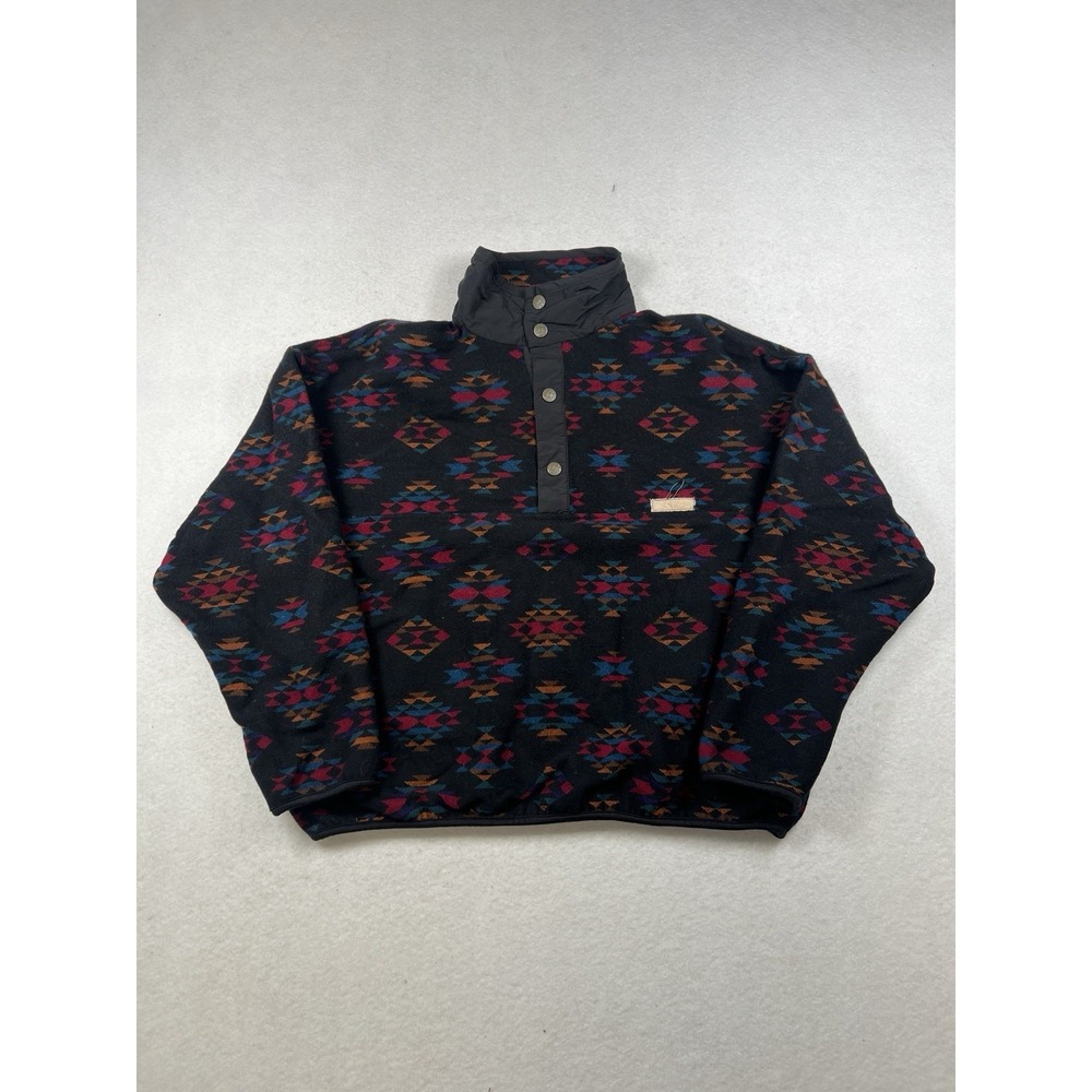Vintage Pendleton Men's L 100% Virgin Wool Southwestern Aztec‎ Snap Pullover USA